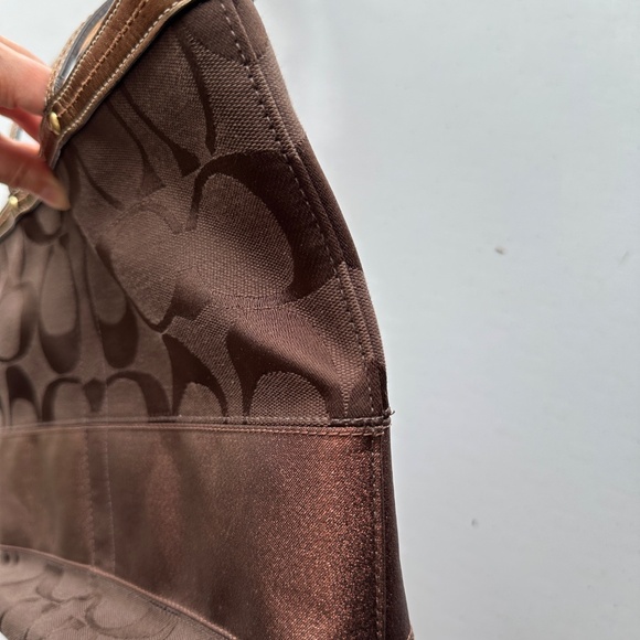 Coach Signature Brown Tote Bag - Picture 9 of 16